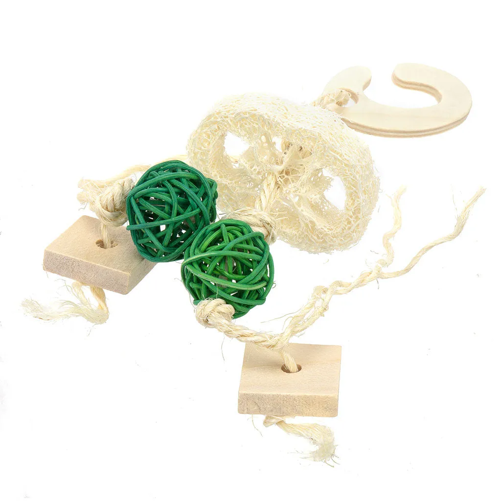 Ware Hanging Loofah Bunch Toy for Small Animals, 1-count