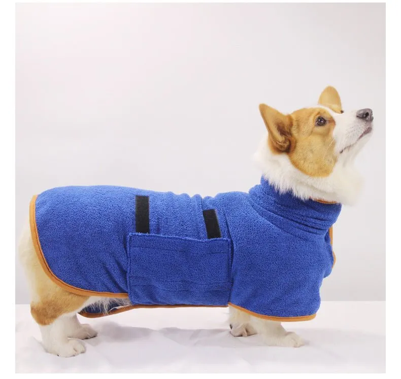 Warm Dog Bathrobe Towel