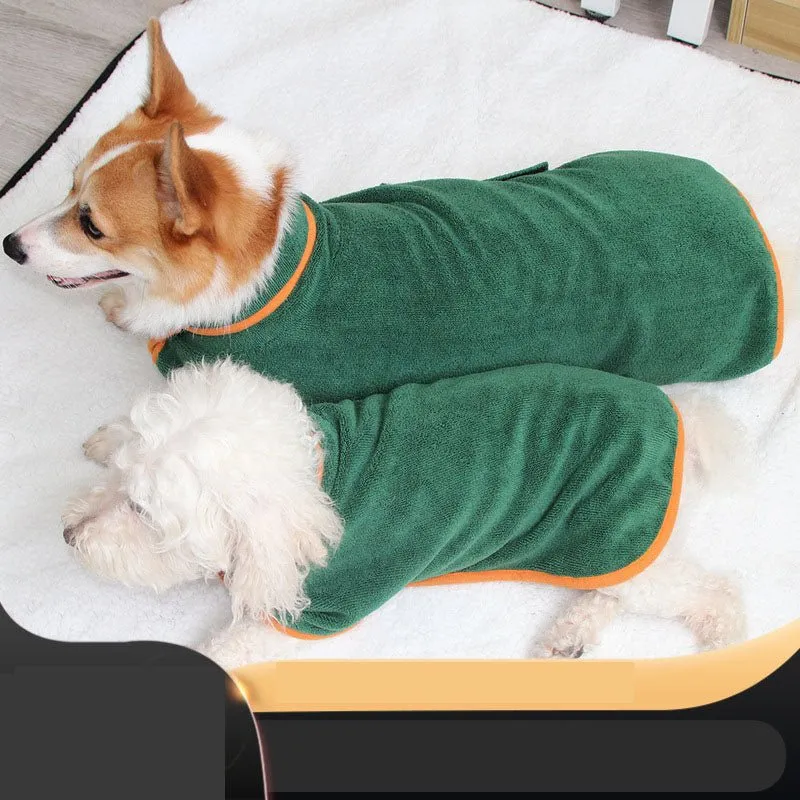 Warm Dog Bathrobe Towel