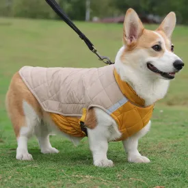 Warm Reflective Dog Cotton Vest – Thickened Casual Coat for Pets
