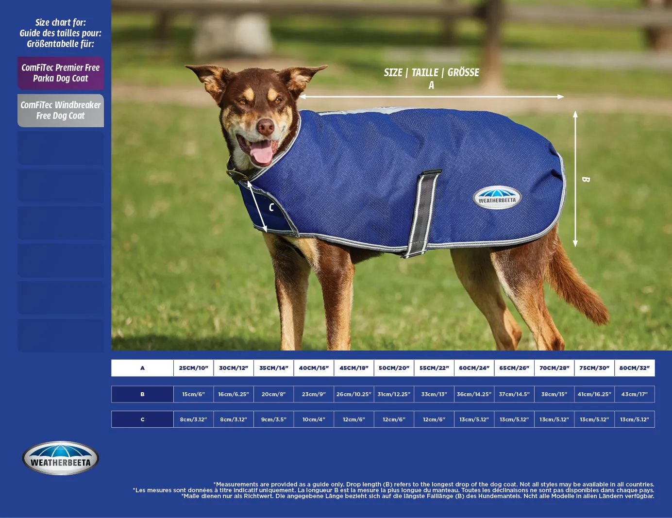Weatherbeeta ComFiTec Windbreaker Free Dog Coat